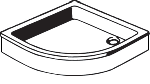 ALVA AQRBT80FST ALVA Una Strukturträger inkl. Rund- tasse 80x80x6,5cm, R50, AQRBT80F  Verpackungseinheit:1ST