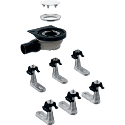 GEBERIT 154.013.00.1 GE Rohbauset zu Setaplano, d50, 6F Siphonierhoehe 50mm, 6 Fuesse 154013  Verpackungseinheit:1ST