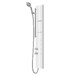 ALVA AQARSPDP4W ALVA Spa Duschpaneel 19 x 140cm Thermostat, Weiß Matt  Verpackungseinheit:1ST