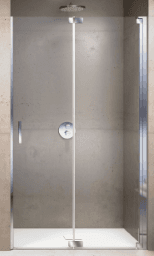 ALVA AQDUORPFN80 ALVA Ora Pendelfalttür für Nische 76,8-82,3/200cm, Chrom gl., ESG  Verpackungseinheit:1ST