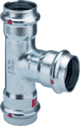VIEGA 558 772 Viega Prestabo-T-Stück mit SC-Contur Stahl unlegiert, verzinkt, Modell 1118 VdS-Zulassung d1: 35 d2: 28 d3: 35 1118 Verpackungseinheit:1ST