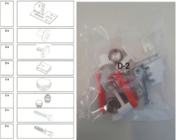 PROFI TRADE 145950 Heizplus HK-Aufhängeset komplett mit Blind- und Luftstopfen  Verpackungseinheit:1ST
