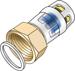 KE KELIT 730203D04 KE KELIT KMP455X KELOX-PROTEC CLIX Verschraubung mit IG 20x3/4 Zoll KMP455X Verpackungseinheit:1ST