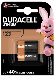 DURACELL 020320 Lithium Fotobatterie 3V 123, CR17345, 2er Blister ULTRA 123 - BLI2 Verpackungseinheit:1PAK